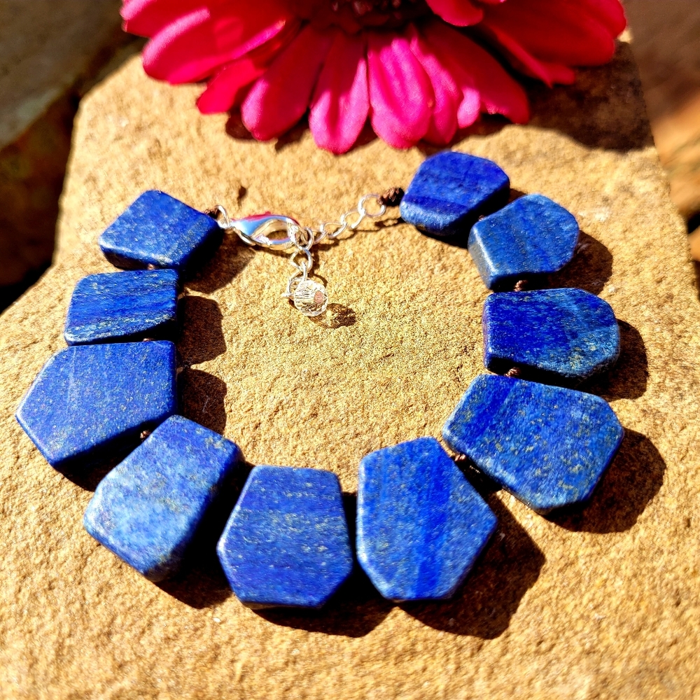 SOLD NWT BLUE LAPIS STERLING SILVER STATEMENT B… - Picture 5 of 15